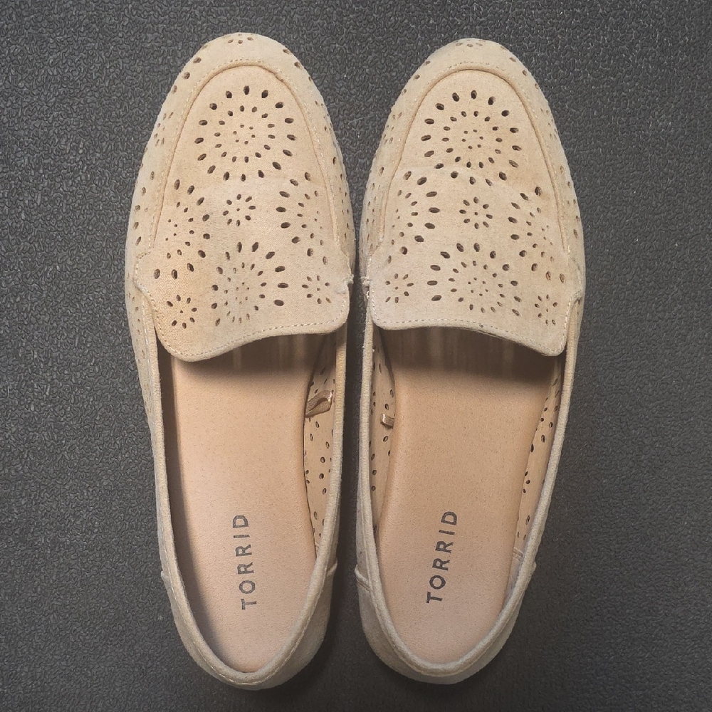 Torrid Beige Perforated Loafers